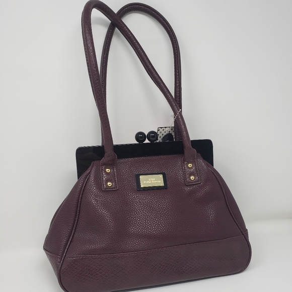 Lulu Guinness Handbags - LuLu Guinness | NWT Dark Purple Shoulder Purse